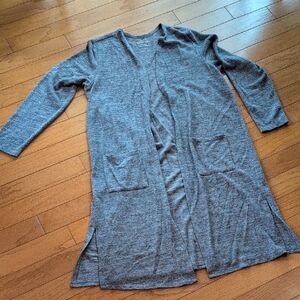 Torrid Super Soft Plush Gray Duster Cardigan Size 2
